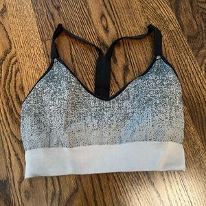 adidas Black and Gray Sports Bra